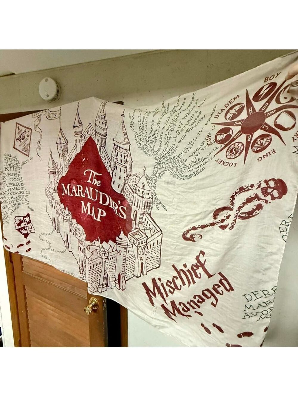 Harry Potter Marauders Map Scarf Lightweight